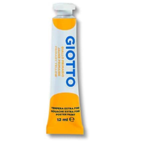 GIOTTO TEMPERA IN TUBO DA 12ML GIALLO PRIMARIO CONF 6 Pz.